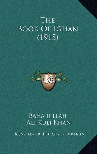 Cover image for The Book of Ighan (1915)