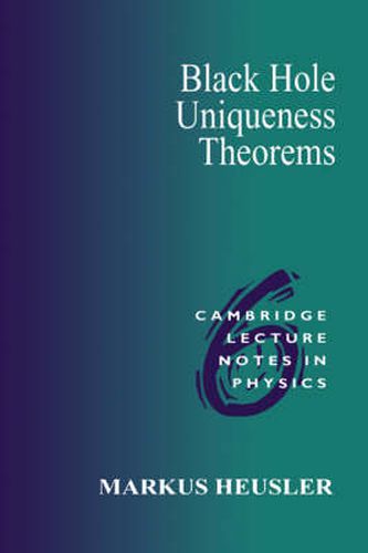 Cover image for Black Hole Uniqueness Theorems