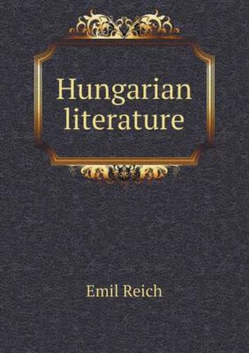 Cover image for Hungarian literature