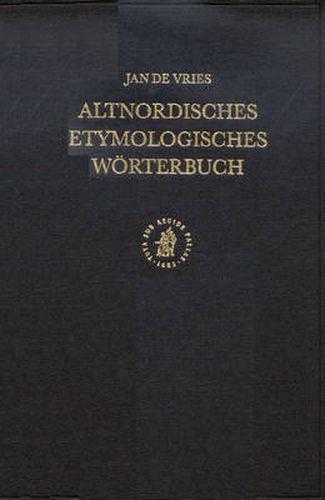 Altnordisches etymologisches Woerterbuch