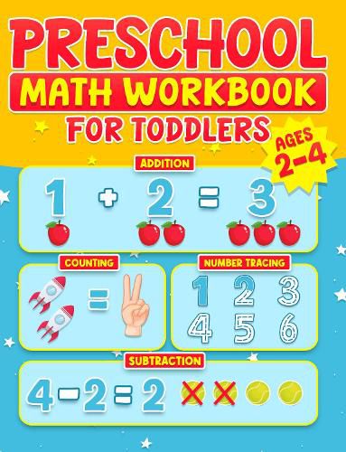 Preschool Math Workbook for Toddlers Ages 2-4