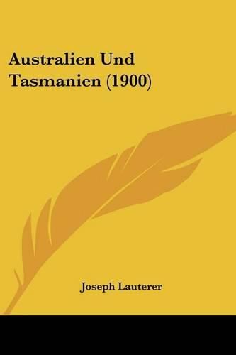 Australien Und Tasmanien (1900)