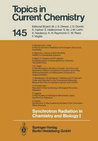 Cover image for Synchrotron Radiation in Chemistry and Biology I