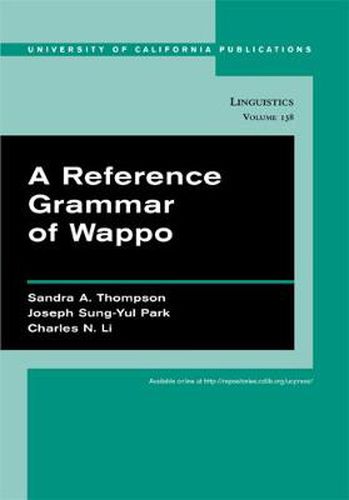 Cover image for A Reference Grammar of Wappo