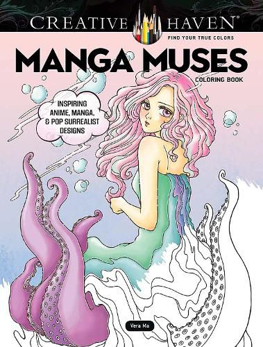 Cover image for Creative Haven Manga Muses Coloring Book