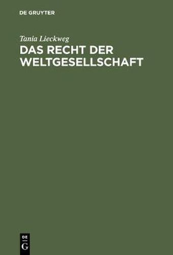 Cover image for Das Recht der Weltgesellschaft