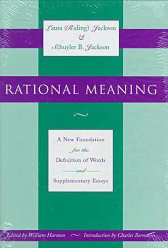 Cover image for Rational Meaning: New Foundation for the Definition of Words