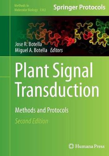 Cover image for Plant Signal Transduction: Methods and Protocols