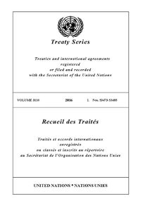 Cover image for Treaty Series 3110