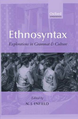 Cover image for Ethnosyntax: Explorations in Grammar and Culture