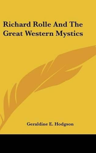 Cover image for Richard Rolle and the Great Western Mystics