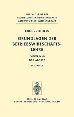 Cover image for Grundlagen Der Betriebwirtschaftslehre