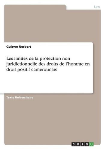 Cover image for Les limites de la protection non juridictionnelle des droits de l'homme en droit positif camerounais