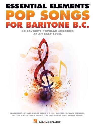 Cover image for Essential Elements Pop Songs for Baritone B.C.