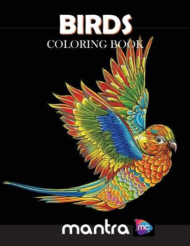 Cover image for Birds Coloring Book: Coloring Book for Adults: Beautiful Designs for Stress Relief, Creativity, and Relaxation