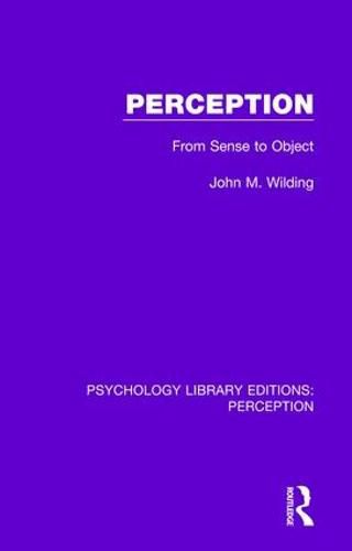 Cover image for Perception: From Sense to Object