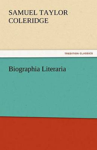 Cover image for Biographia Literaria