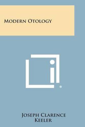 Cover image for Modern Otology