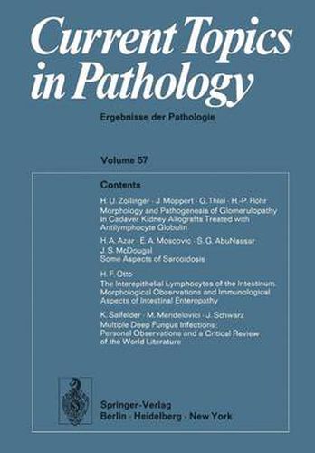 Cover image for Current Topics in Pathology / Ergebnisse der Pathologie