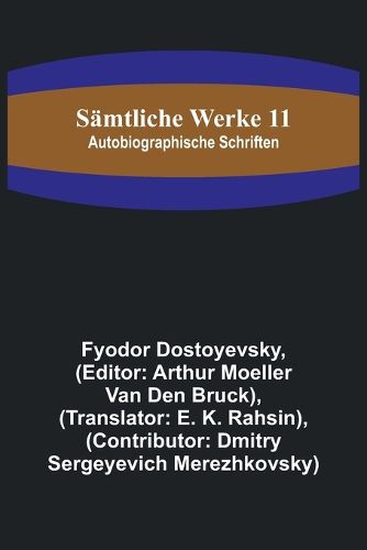 Cover image for Saemtliche Werke 11