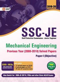 Cover image for SSC JE Mechanical Engineering for Junior Engineers Previous Year Solved Papers (2008-18), 2018-19 for Paper I