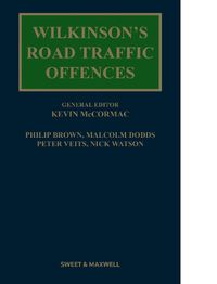 Cover image for Wilkinson's Road Traffic Offences