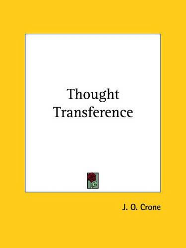 Cover image for Thought Transference