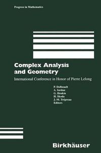 Cover image for Complex Analysis and Geometry: International Conference in Honor of Pierre Lelong