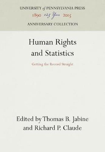 Cover image for Human Rights and Statistics: Getting the Record Straight