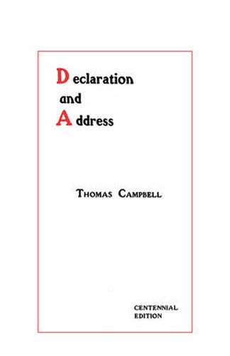 Cover image for Declaration and Address - Centennial Edition