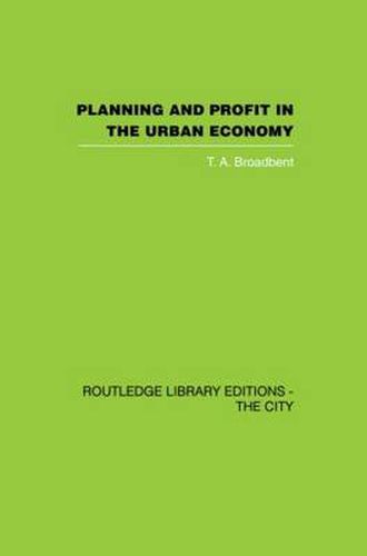 Cover image for Planning and Profit in the Urban Economy