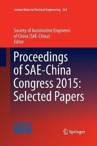 Cover image for Proceedings of SAE-China Congress 2015: Selected Papers