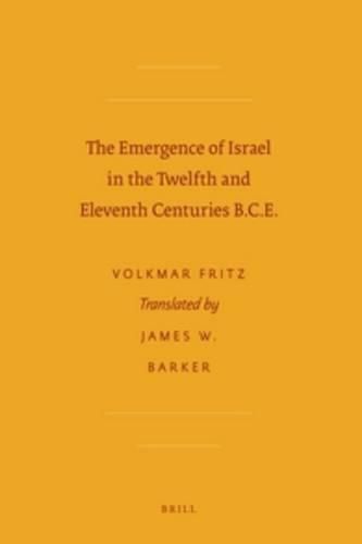 Cover image for The Emergence of Israel in the Twelfth and Eleventh Centuries B.C.E.