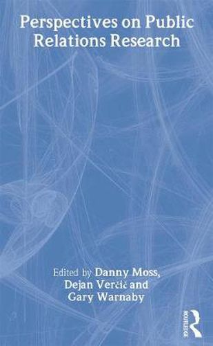 Cover image for Perspectives on Public Relations Research