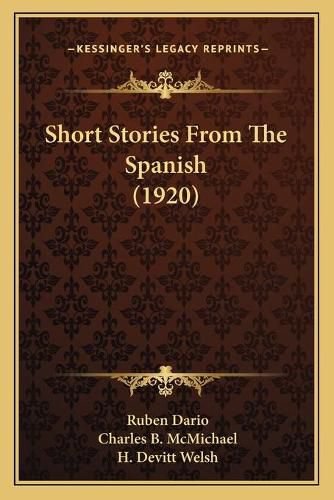 Cover image for Short Stories from the Spanish (1920)