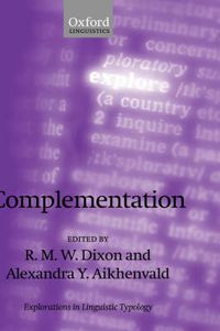 Cover image for Complementation: A Cross-linguistic Typology