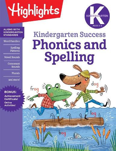 Cover image for Kindergarten Phonics and Spelling Learning Fun Workbook