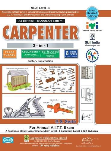 Cover image for Carpenter 3-In-1 Th. & Asst./Model (Sol.) (Nsqf - Modular)