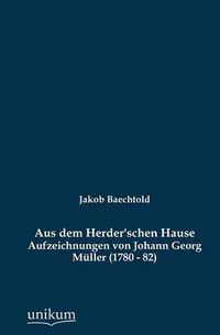 Cover image for Aus Dem Herder'schen Hause