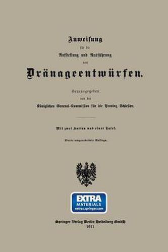 Cover image for Anweisung Fur Die Aufstellung Und Ausfuhrung Von Dranageentwurfen