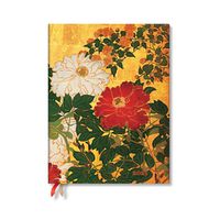 Cover image for Natsu (Rinpa Florals) Ultra 12-month Vertical Softcover Flexi Dayplanner 2025 (Elastic Band Closure)