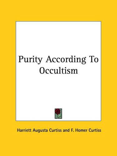 Cover image for Purity According to Occultism