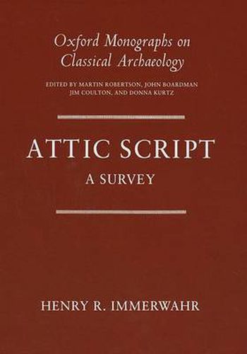 Cover image for Attic Script: A Survey