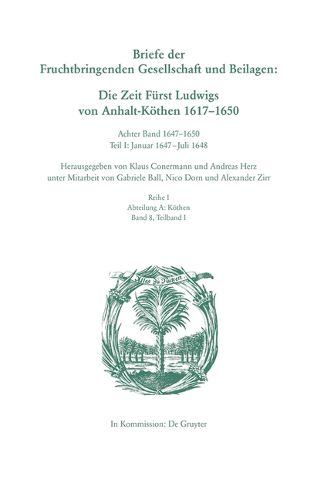 Cover image for 1647-1650: Teil I: Januar 1647-Juli 1648. Teil II: August 1648-1650