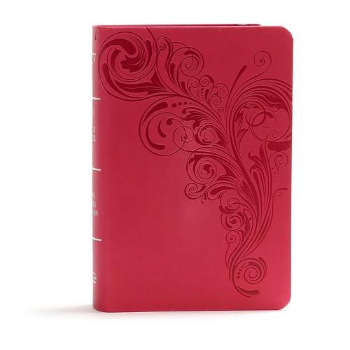 Cover image for KJV Large Print Compact Reference Bible, Pink LeatherTouch