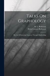 Cover image for Talks On Graphology