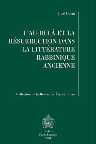 Cover image for L'au-dela Et La Resurrection Dans La Litterature Rabbinique