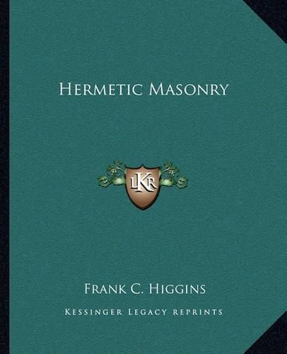 Cover image for Hermetic Masonry Hermetic Masonry