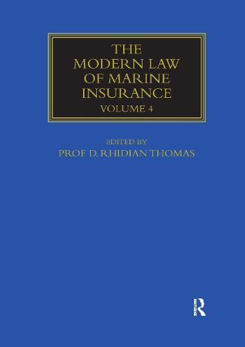 Cover image for The Modern Law of Marine Insurance: Volume Four