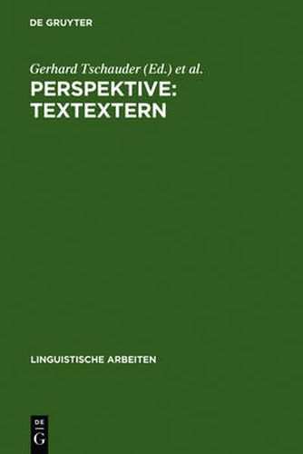 Cover image for Perspektive: textextern